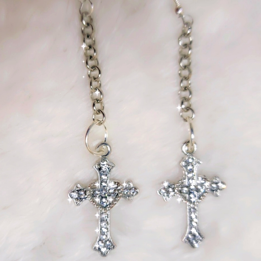 Cross earrings